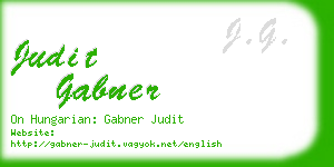 judit gabner business card